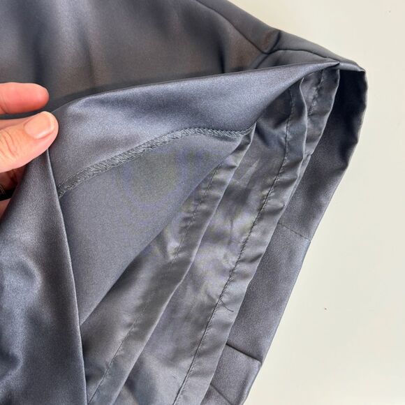 David’s Bridal Short Strapless Dress Pewter Grey 4 - Picture 6 of 10